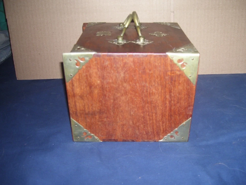 VINTAGE MAHJONG Set circa 1920's Cow Bone & Bamboo 143 tiles RARE !! READ !! - Image 3 of 4