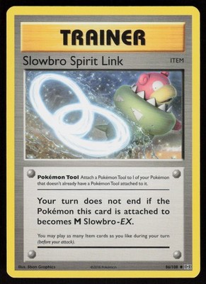 Slowbro Spirit Link 86/108 Pokemon Evolutions Uncommon Moderately Played