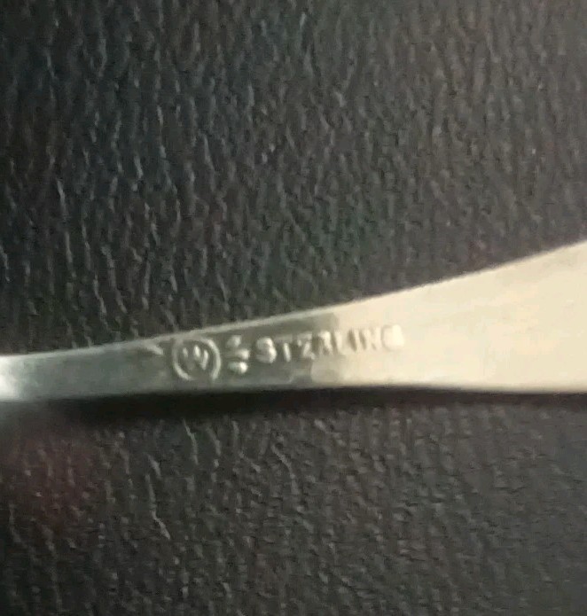 Vintage Whiting Sterling Silver Salt Spoon