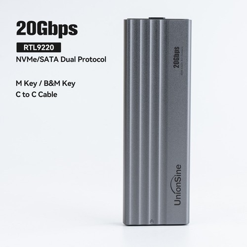 M2 USB3.2 zu PCI-e NVMe NGFF SSD Gehäuse 10Gbps Konverter Adapter USB-C Laufwerk - Afbeelding 16 van 16