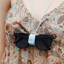 Elegant PU Eyewear Neck Strap Secure Anti Slip Holder Portable Travel Accessory