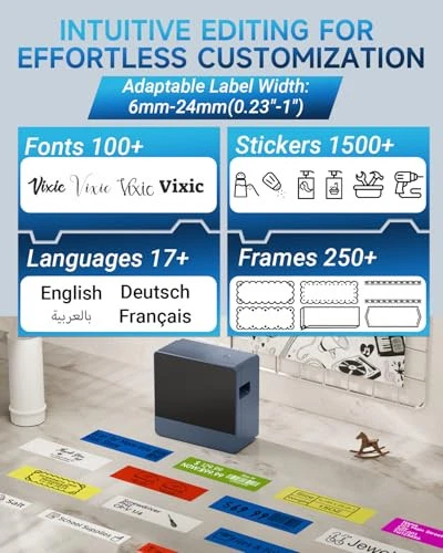 Compact 24mm Laminated Label Maker with Bluetooth P780BT & Tape