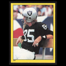 Bob Chandler #259 1982 Topps Stickers Oakland Raiders Football Card NFL NM