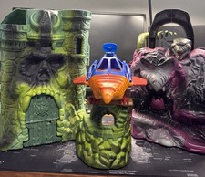 MOTU Vintage Castle Grayskull + Snake Mountain + Point Dread VTG 1981