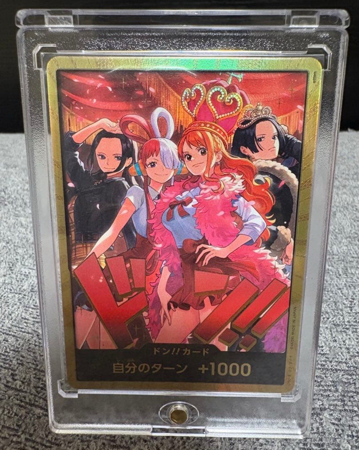 ¡¡DONDE!! Nami Boa Hancock Nico Robin Oro UNA PIEZA Tarjeta Heroínas Especial 1 pieza