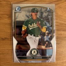 Colby Thomas 2023 Bowman Chrome Prospects #BCP-32 Oakland Athletics