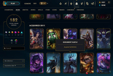 League of Legends Account EU - 182 skins, 200k+ BE, 1800RP, 15 Victorious + RARE
