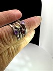 VINTAGE ESTATE 4-STACKABLE MULTI GEMSTONE BREATHTAKING RING-BANDS — photo 5