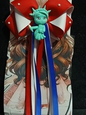 Perfect for 4th of July     Red, White  Blue Girls Hair Bow   Cute Patriotic