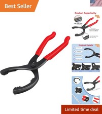 Universal 12-Inch Oil Filter Wrench with Anodized Finish - 60-102mm Capacity