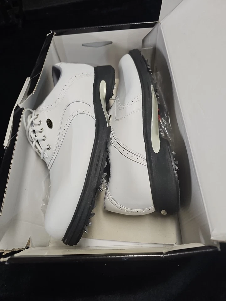 高尔夫男式鞋 9.5 码 Etonic Stabilites 白色(带盒) — 第 3/4 张图片