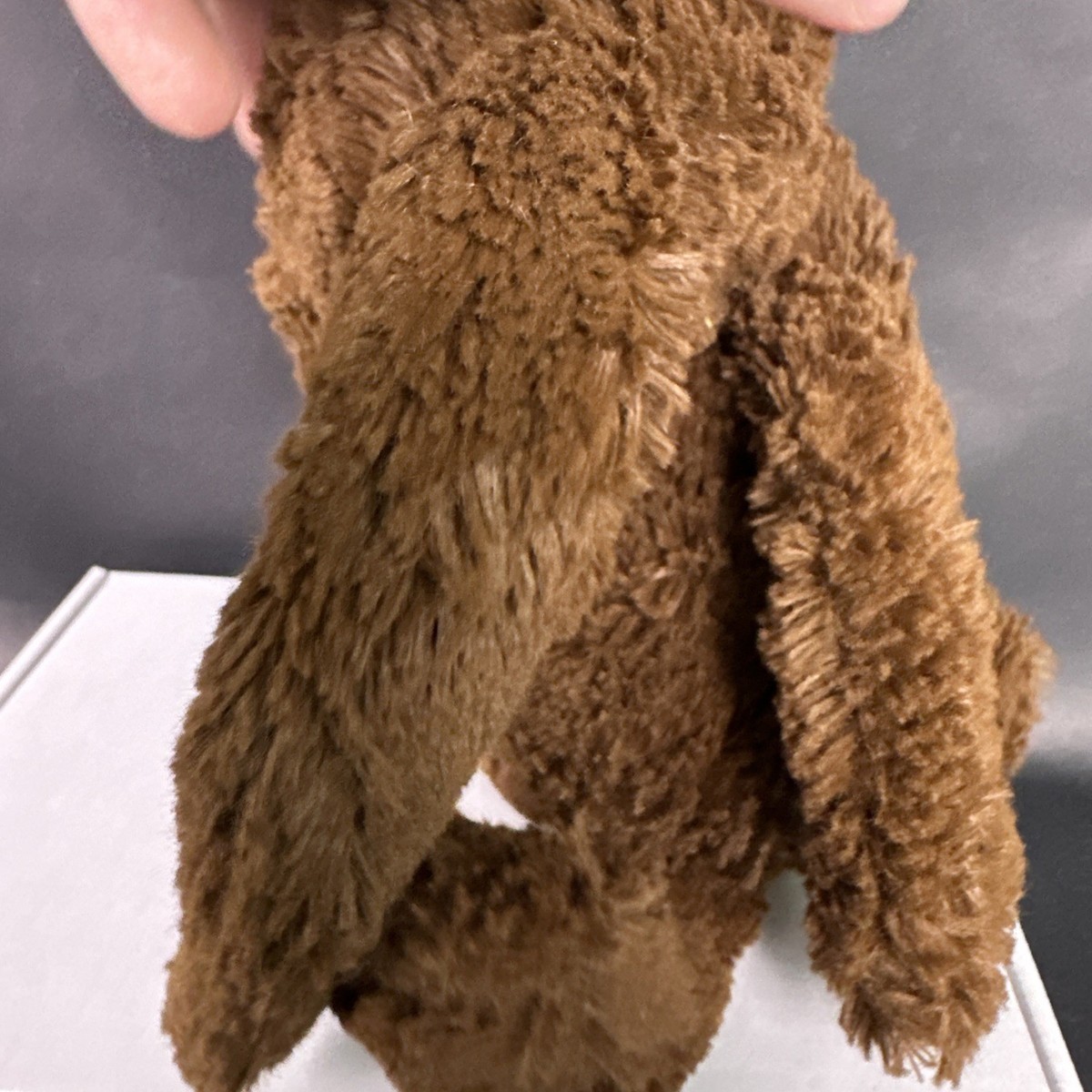 RARE RETIRED Jellycat Bashful Fudge Bunny Chocolate Brown Plush
