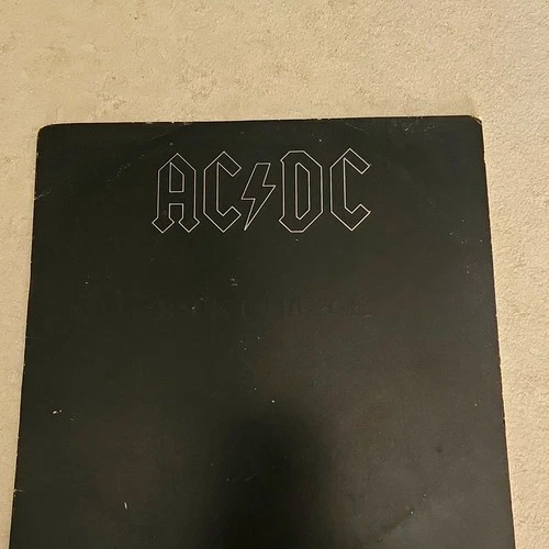AC/DC Back in Black 1980 Atlantic Black Vinyl LP Stereo SD 16018 - product listing photo