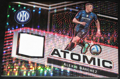 2021-22 Obsidian Alexis Sanchez ATOMIC Material # 41/44 Red Pulsar 2022 Patch