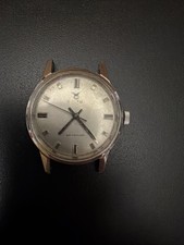 Vintage Croton Stainless Steel Swiss Made Manual Wind Men's Watch