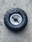 Vintage Tonka Truck Tire Size MR-970 Plastic nice example WHITE rim