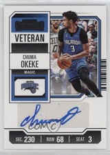 2023-24 Panini Contenders Veteran Ticket Retail Chuma Okeke #VTR-COM Auto 12z3