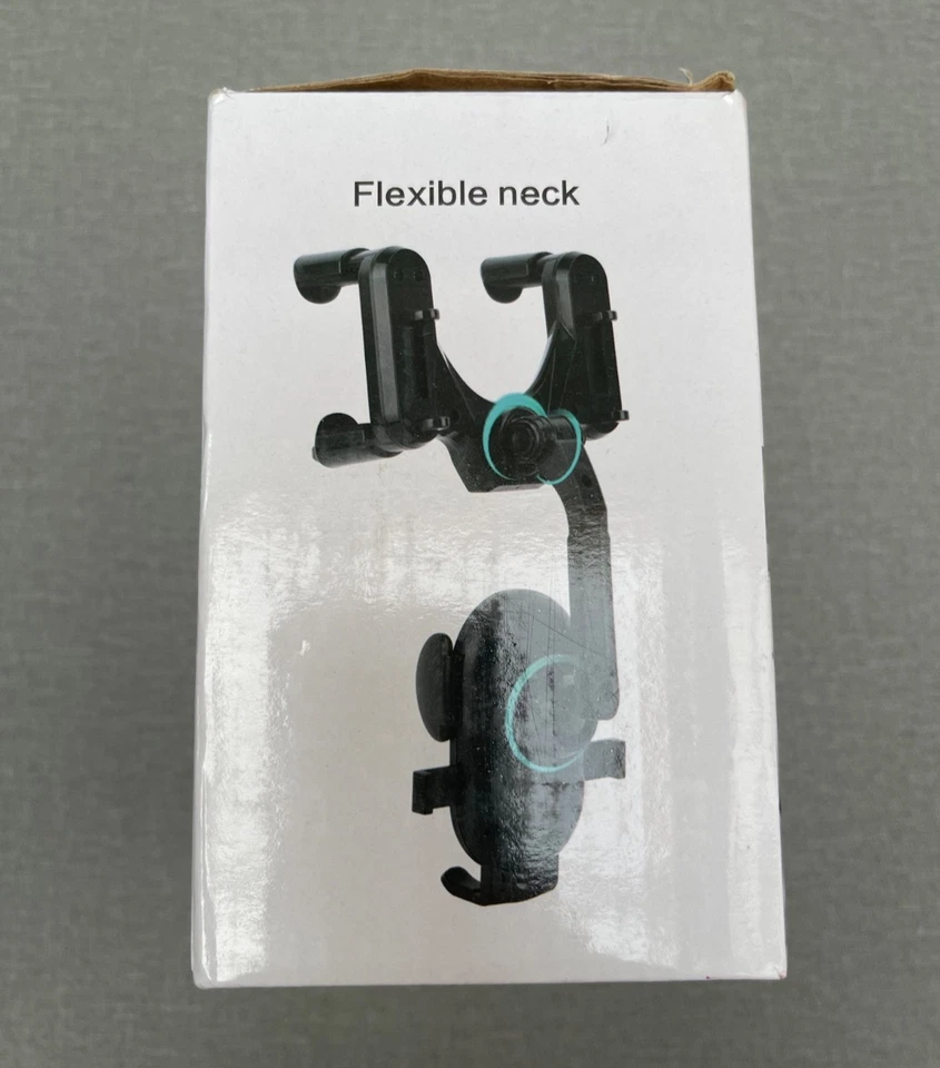 Car Mount Holder Cellphone Stand Rear-View Mirror Clip 360 Universal - Image 2 of 4