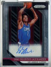 2018-19 Panini Prizm Shai Gilgeous-Alexander Rookie Auto #11 Los Angeles Clipper