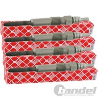 4X febi GlÜHkerze Passend FüR Citroen Berlingo Jumpy Xsara Fiat Ducato