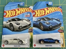 LOT OF 2 - 2024  2025 HOT WHEELS PAGANI UTOPIA COLOR VARIANTS NEW FOR 2024