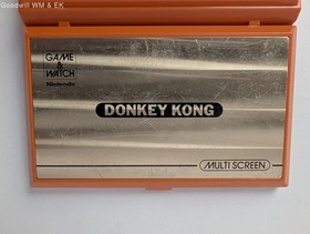 AS-IS 1982 Nintendo Game & Watch Donkey Kong DK-52 Beeps, Cracked Bottom Screen