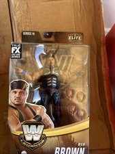 WWE D'Lo Brown Chase Blue Elite Legend Series 19 Action Figure Mattel distressed