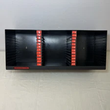 Vintage LASERLINE CD Storage Rack Organizer Desktop or Wall Mount Black 36 CDs
