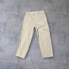 Vintage 90s / 2000s y2k Khaki Baggy Fit Cargo Guess Chinos Sz 34x32 Pants
