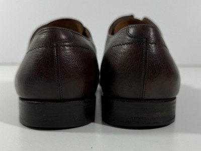 Salvatore Ferragamo Mens Cap Toe Oxfords Brown Leather Size  display picture 3