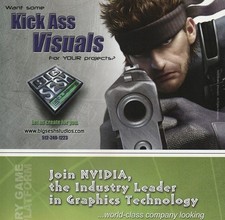 VTG 2001 NVIDIA Career Opportunities Original Print Ad Game Art 21x28cm NEX 06