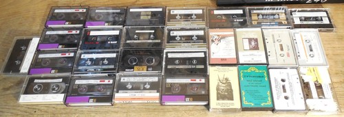 20 High Bias Cassette Tapes, plus 8 prerecorded - one pass recording..opera etc