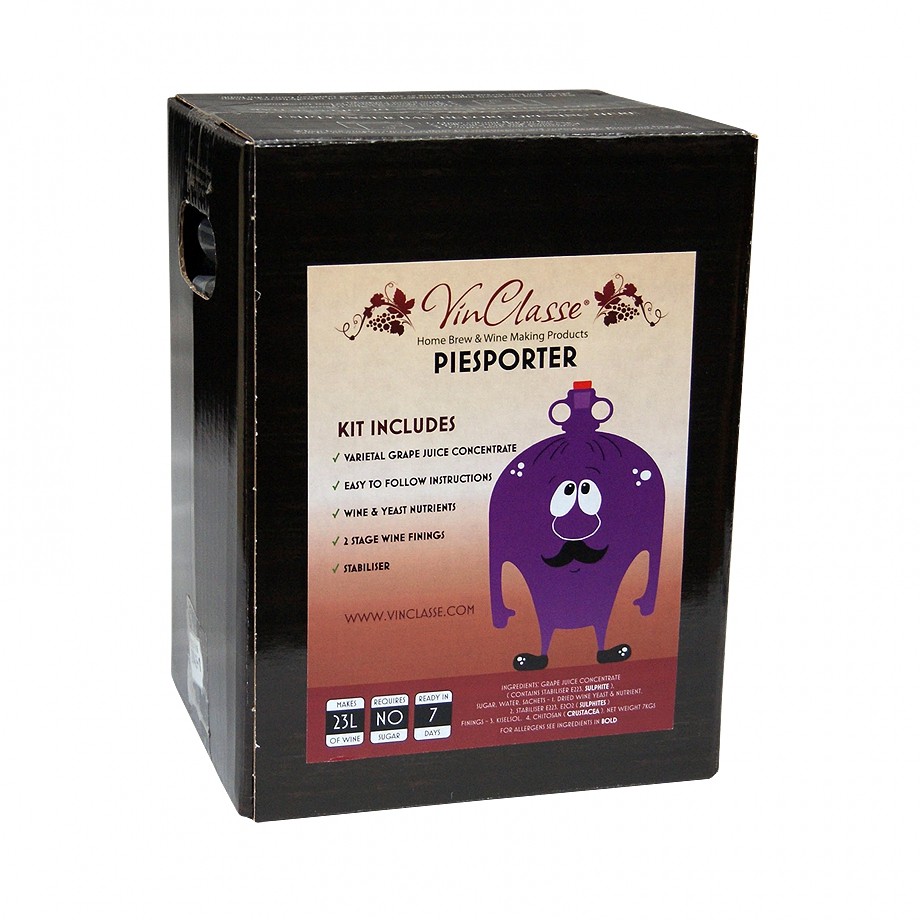 Vinclasse Piesporter Homebrew Wine Ingredient Kit - 23 Litre / 30 Bottle - 7 Day