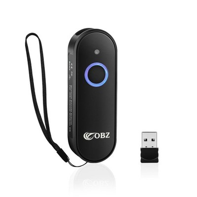 Obz Mini Bluetooth Barcode Scanner 2D Wireless Barcode Scanner Versatile