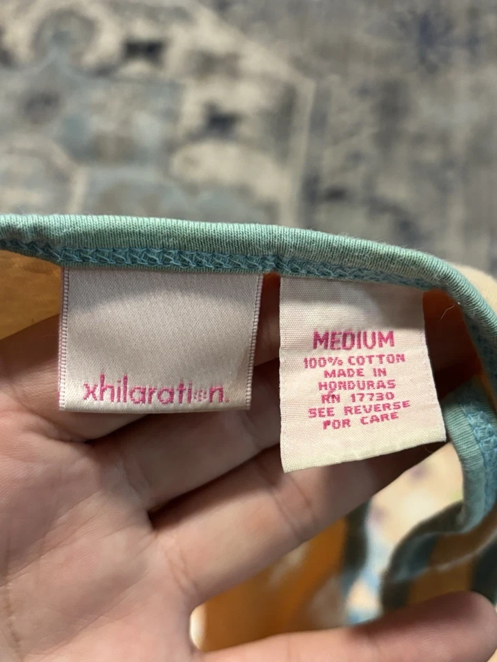 Lindo conjunto sin mangas vintage Y2K Xhilaration talla mediana recortado con cuentas tejido elástico Foto 3 de 4