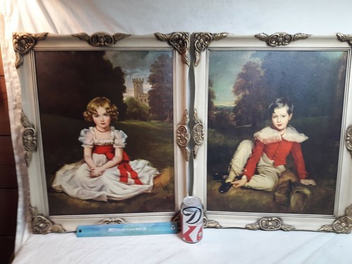 Vintage Pair 16" x 20" Hans Volkmann LITTLE PRINCESS & LORD SEAHAM Art Prints - Picture 4 of 8