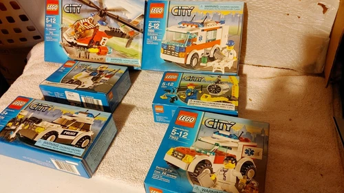 LEGO City Sets 7901,7902,7235,7236,7238,7890 NIB FS Vintage