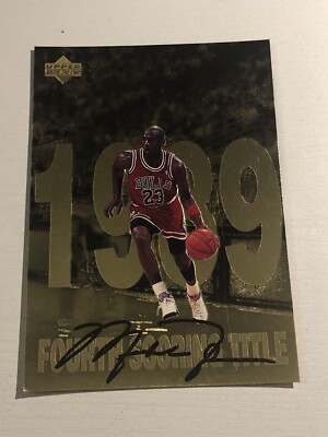 【レア】UPPER DECK JORDAN　大判トレカ 1998 Upper Deck Gatorade Gold Foil Michael Jordan Oversize 1989 5