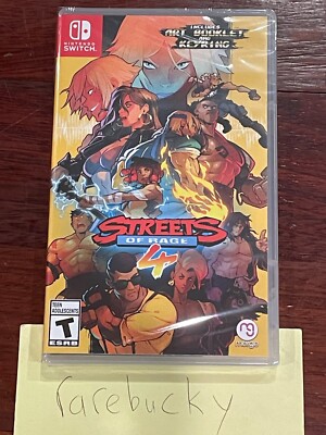 Streets of Rage 4 Launch Edition w/Booklet+Keyring (Switch) NEW