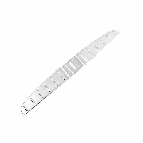 Matte Silver Rear Bumper Protector Sill Plate 3PCS For Tesla Model X 2016-2021 - Picture 5 of 8
