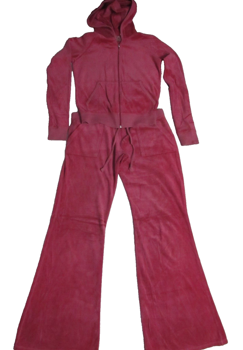 ハンドメイドつ Vintage Y2K Juicy Couture Pink Velvet Matching Two Piece Set