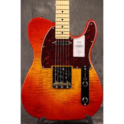 Fender 2024 Collection MIJ Hybrid II Telecaster Flame Sunset