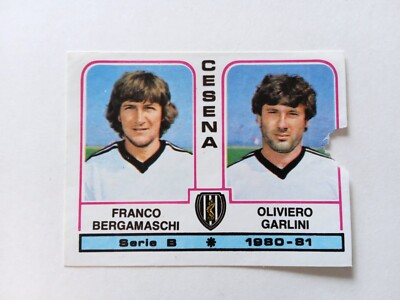 FIGURINE FOOTBALLERS PANINI 1980/81 CESENA BERGAMASCHI/GARLINI n 360 FIGURE RECOVERY