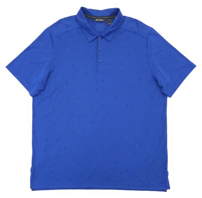 adidas Men's XL Adicross Drive Golf Polo Shirt Blue Activewear Athletic NWT