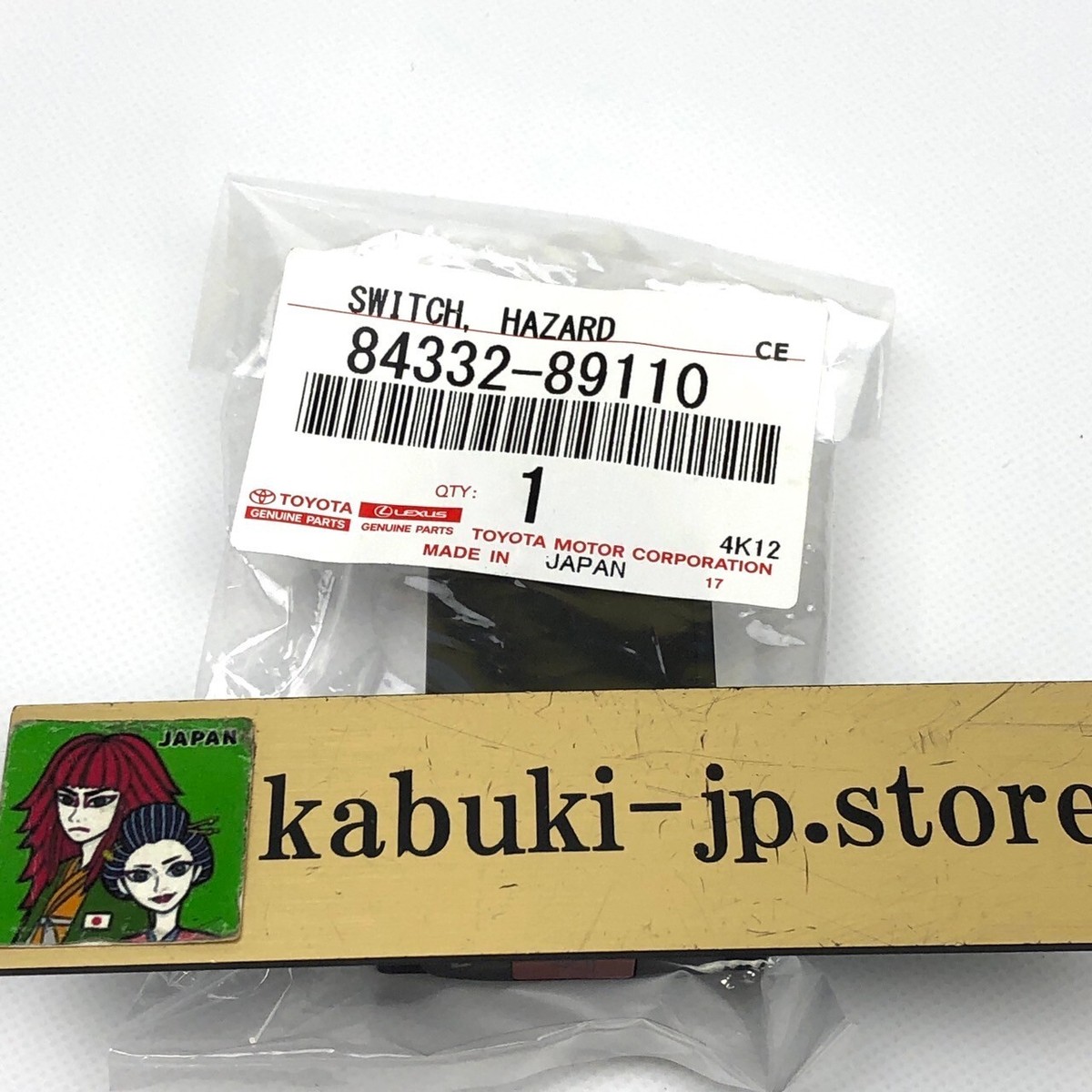 TOYOTA Genuine 84332-89110 4Runner Hazard Light Signal Switch Car
