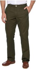 Tailor Vintage Mens Flat Front Cotton Khaki Pant Olive