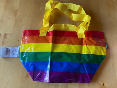 IKEA Storstomma kleine Regenbogen Tasche / proud bag ca. 27cmx27cm 13 l / 5 kg