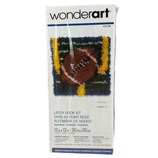 Wonderart Latch Hook Kit 426188 Touchdown 12" x 12"