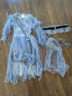 Size 10 12 Gray Haunting Beauty Ghost Girl Costume Ghost Dress — photo 3