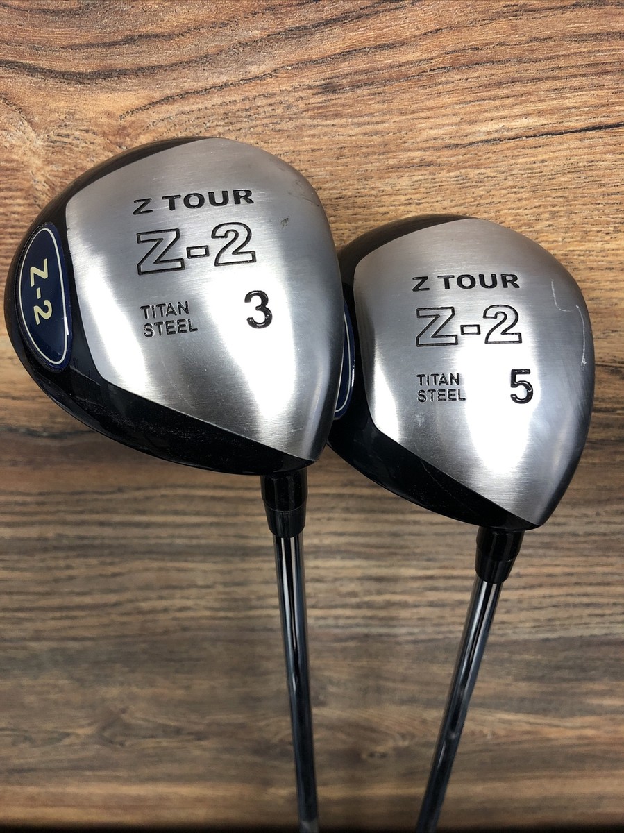 DEMO RH Mens Z-Tour Z-2 Titan Steel #3 and #5 Fairway Wood Set R